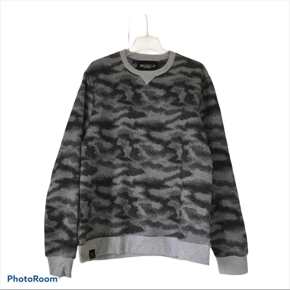 Brooklyn Standard Sweatshirt Color Gray/Black Size Large NWT